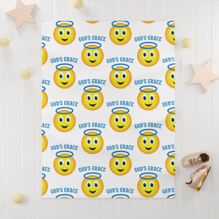 Kids Throw Blanket - God's Grace Emoji