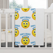 Kids Throw Blanket - God's Grace Emoji