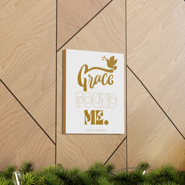 Inspirational Canvas Wall Art - Grace Found Me