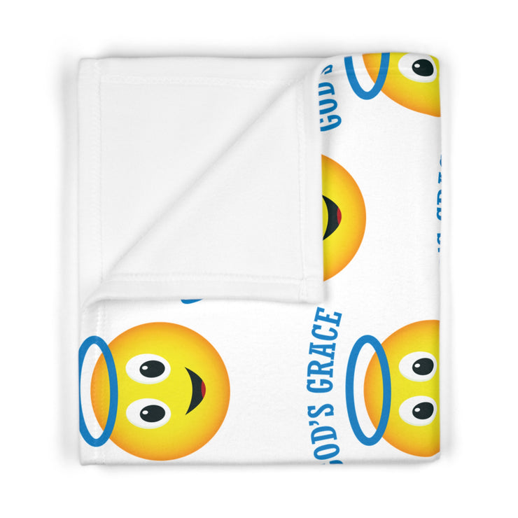 Kids Throw Blanket - God's Grace Emoji