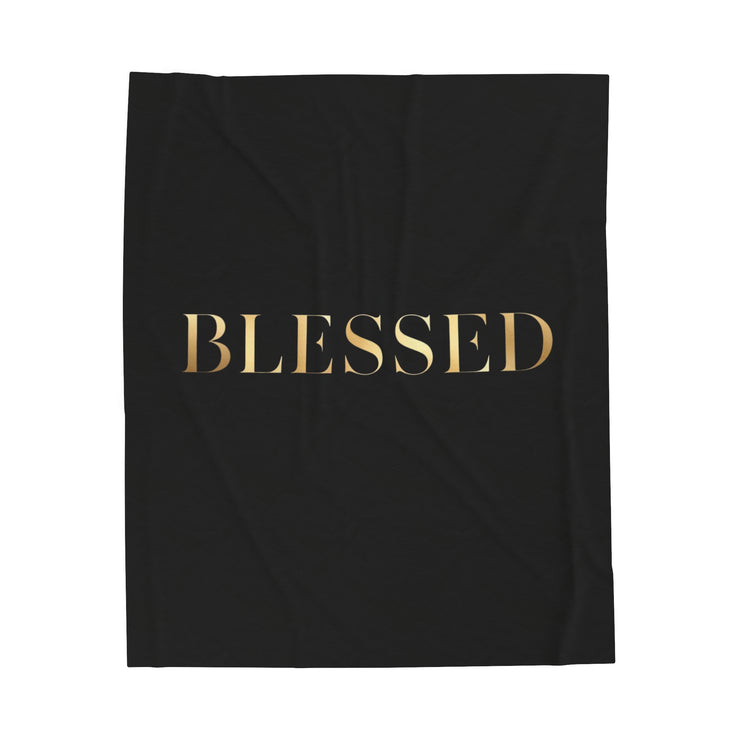 Soft Throw Blanket - Blessed