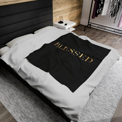 Soft Throw Blanket - Blessed