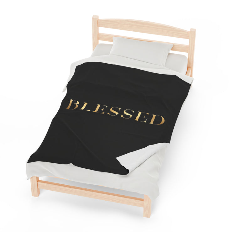 Soft Throw Blanket - Blessed