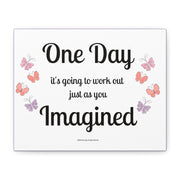 Motivational Canvas Wall Art - One Day