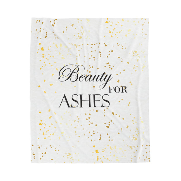 Plush Throw Blanket - Beauty for Ashes