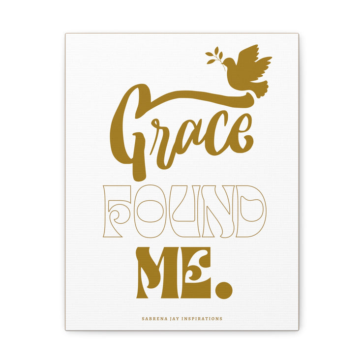 Inspirational Canvas Wall Art - Grace Found Me