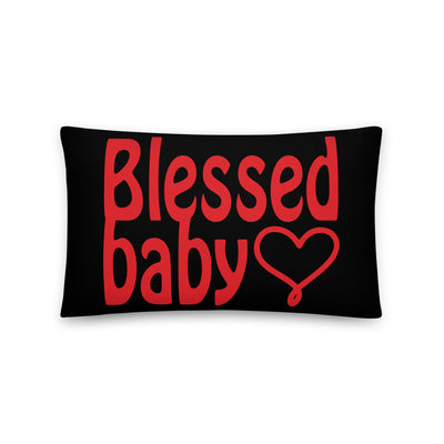 Inspirational Throw Pillow - Blessed Baby