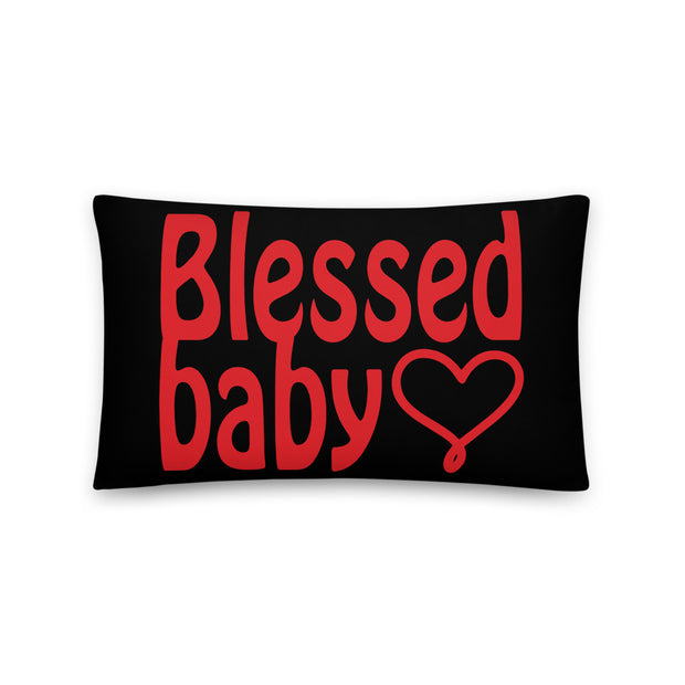Inspirational Throw Pillow - Blessed Baby